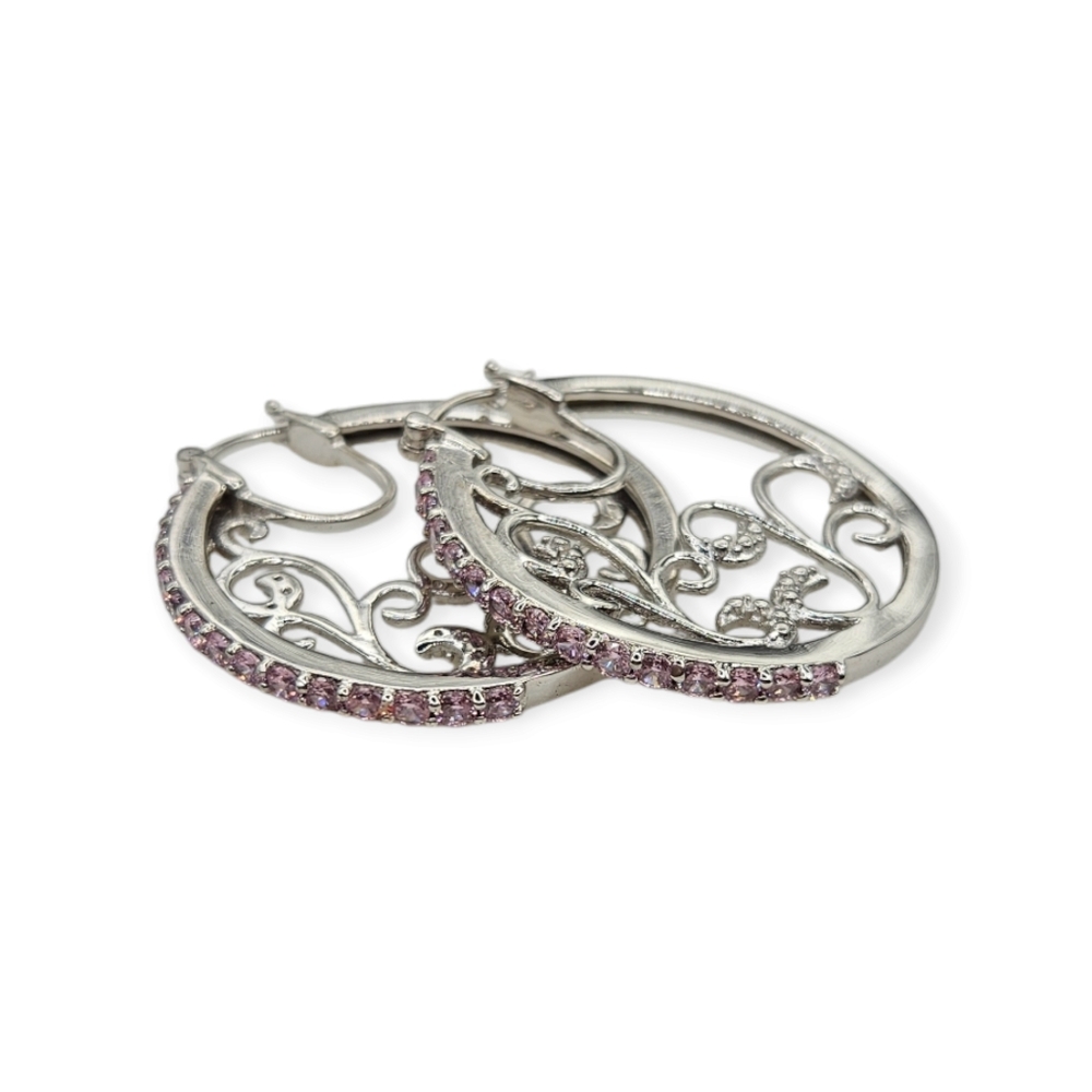 Crystal Hoop Earrings